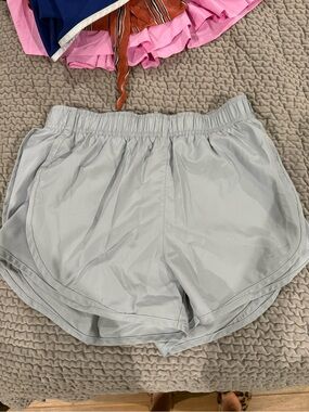 Nike Light Gray Women's Athletic Running Shorts